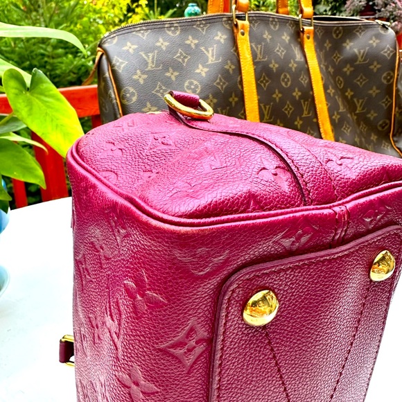 💕AUTHENTIC Louis Vuitton AURORE Monogram Empreinte Speedy BANDOULIERE 25 Bag💕 - Picture 7 of 14